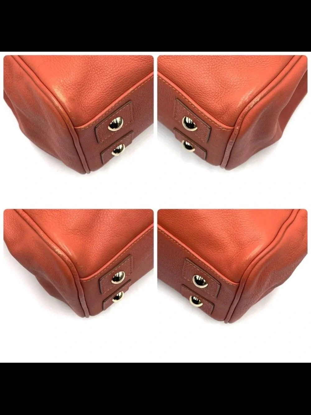 Mulberry Coral Leather Bayswater Tote with Gold Hardware